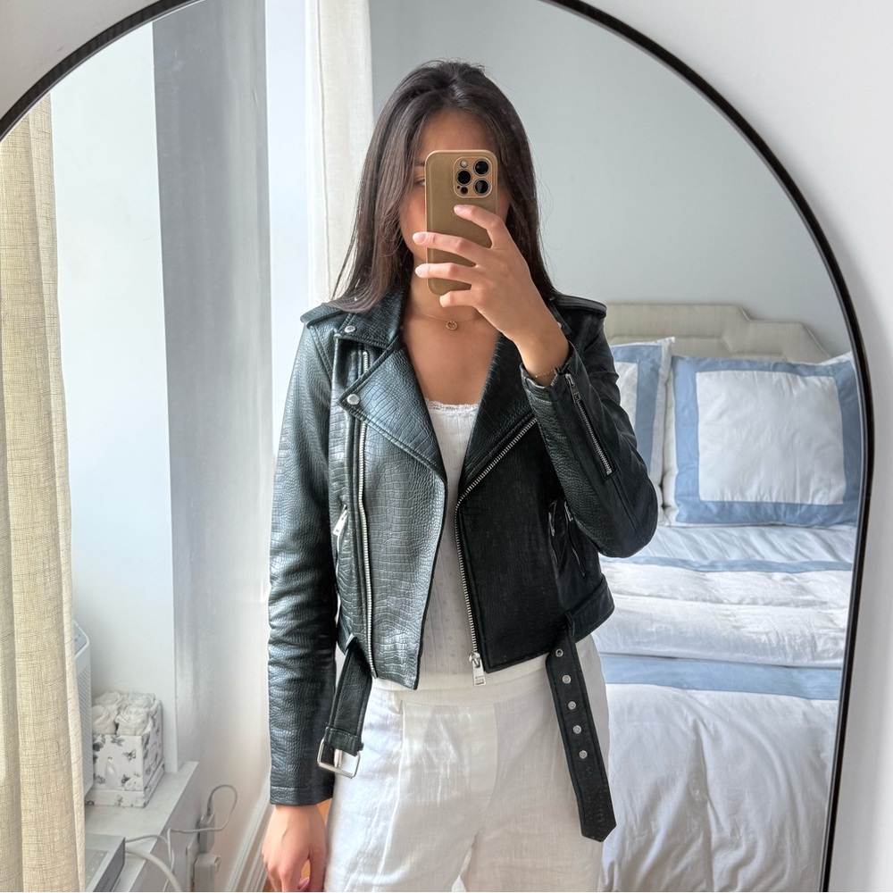 Levi's Dark Green Leather Jacket